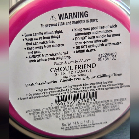 Ghoul Friend  2 Piece Candle Duo ☆ Bath & Body Works - Picture 3 of 6